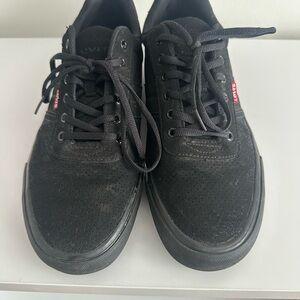 Levi's Black Men's Suede Sneakers, Size 10.5